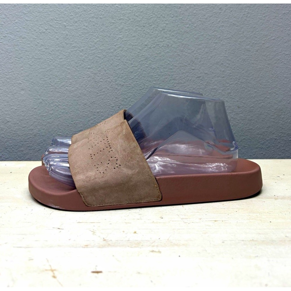AllSaints Pink Suede Karli Slide Sandals Size 8